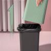 Trash Can Trash Can with Lid Household Light Luxury Living Room Desktop Large Capacity Press Pop Lid Toilet Bathroom Kitchen Waste Basket Trash Can Wastebasket (Color : White, Size : Small) view 4
