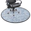 Blue White Gaming Chair Mat for Hardwood Floor Anti-Slip Floor Protector Game Controller Rubber Gaming Computer Chair Mat Flower Orchids Bohemian Style Country Style Diameter 59 in view 3