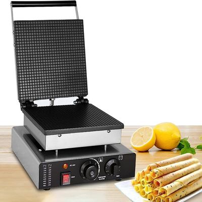 BaNbe Commercial Square Egg Roll Maker, Crispy Ice Cream Cone Maker, 1-5 Minute Timing, 50-300C Adjustable, 1750W (Size : Round), 20240108