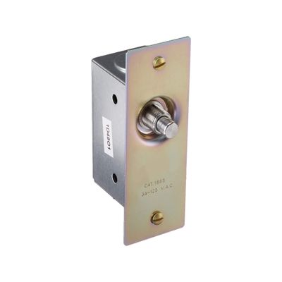 FFIME 1865 3 Amp, 125 Volt, Single-Pole, Doorjamb with Jamb Box Switch, Single Circuit Momentary, Normally ON, Commercial Grade, Brass