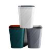 WAOCEO Trash Can Household Bathroom Toilet Large Capacity Simple Wind with Pressure Ring Garbage Cans Large Waste Paper Basket Trash Can Wastebasket (Color : A, Size : Small) view 3