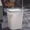 WAOCEO Trash Can Household Bathroom Toilet Large Capacity Simple Wind with Pressure Ring Garbage Cans Large Waste Paper Basket Trash Can Wastebasket (Color : A, Size : Small) view 4