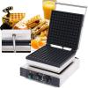 Commercial Rectangle Waffle Maker,2000W Stainless Steel Nonstick Electric Waffle Maker Machine W/Temperature And Time Control view 3