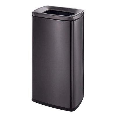 EERINESS Kitchen Trash Can Open Top Trash Can Indoor Garbage Recycling Stainless Steel Trash Can Kitchen Trash Can Restaurant Office 30L Capacity Office Trash Can Wastebaskets (Size : A)