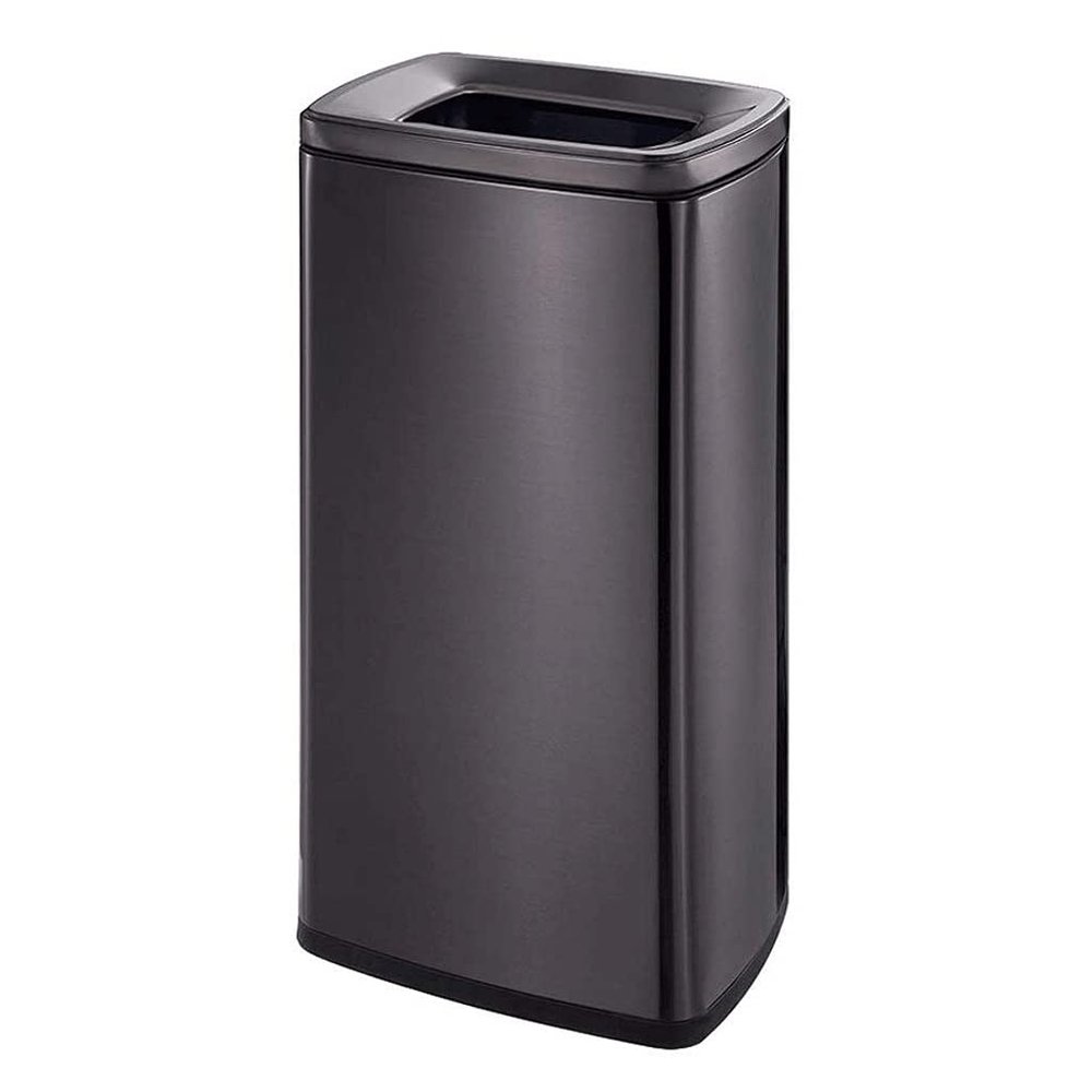 EERINESS Kitchen Trash Can Open Top Trash Can Indoor Garbage Recycling Stainless Steel Trash Can Kitchen Trash Can Restaurant Office 30L Capacity Office Trash Can Wastebaskets (Size : A)