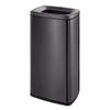 EERINESS Kitchen Trash Can Open Top Trash Can Indoor Garbage Recycling Stainless Steel Trash Can Kitchen Trash Can Restaurant Office 30L Capacity Office Trash Can Wastebaskets (Size : A) view 1
