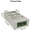 Chocolate Melting Pot, Electric Chocolate Melting Machine,Commercial Electric Chocolate Tempering Machine 0~95/0~194 Chocolate Melter (Size : 5grid) view 2