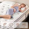 DIGLANT California King Mattress, 14Inch Cooling Gel Memory Foam Hybrid Mattress with Pocket Springs, Medium Plush Feel, White view 2