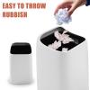 Zerodeko Trash Can Stylish Design Capacity Garbage Bin for Kitchen Bathroom and Bedroom Double-Layer Waste Container Decor view 4