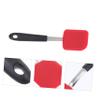 Cabilock 2 Pcs Heat Resistant Silicone Spatula Non-stick Pan Cooking Tool Kitchen Gadget Long Handle view 4