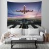 Loccor Airport Apron Airplane Tapestry Wall Hanging 92''x70'' Aircraft Boarding Ramp Wall Tapestry for Pilots Boys Travel Theme Tapestry for Home Bedroom Dorm Wall Hanging Decor view 4