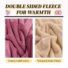 XHCTNN 4Pcs Queen Sheet Set - Extra Soft Warm Arctic Fleece & Milk Velvet Bedding Embroidered Craftsmanship Sheet Quilt Cover Pillowcase(C,1.5~1.8m/200 * 230cm) view 2