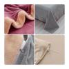 XHCTNN 4Pcs Queen Sheet Set - Extra Soft Warm Arctic Fleece & Milk Velvet Bedding Embroidered Craftsmanship Sheet Quilt Cover Pillowcase(C,1.5~1.8m/200 * 230cm) view 3