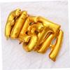 OFFSCH Set of 16 Letter Balloons in Gold Aluminum Foil Stylish for Birthday Celebration Fiesta Theme view 2