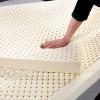 NaKeah Natural Latex Mattress, 1/2/3/4 inch Thick Soft Mattress Topper Portable Relieves Pressure, Organic 100% Latex Mattress Cover,10cm,200x220cm view 1