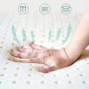 NaKeah Natural Latex Mattress, 1/2/3/4 inch Thick Soft Mattress Topper Portable Relieves Pressure, Organic 100% Latex Mattress Cover,10cm,200x220cm view 2