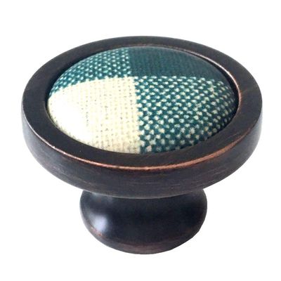 JCAKES 3.75" 5" C-C Green Gingham Ceramic Drawer Pull Knob Cabinet Handle Dresser Pulls Kitchen Door Handles Porcelain Hardware Oil Rubbed Bronze 96 128 mm Centers/C-C:5" (Size : Dia: 1.37" (35 mm))
