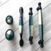 JCAKES 3.75" 5" C-C Green Gingham Ceramic Drawer Pull Knob Cabinet Handle Dresser Pulls Kitchen Door Handles Porcelain Hardware Oil Rubbed Bronze 96 128 mm Centers/C-C:5" (Size : Dia: 1.37" (35 mm)) view 4