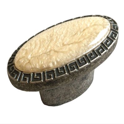 JCAKES 2.5" 3.75" 5" Cream Antique Pewter Drawer Pull Knob Cabinet Handle Dresser Pulls Kitchen Door Handles Hardware 64 96 128 mm Centers/C-C:2.5" (Size : L:2.3" (58 mm))