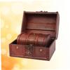 ABOOFAN 2pcs Antique Vintage Wooden Jewelry Treasure Chest Hand-carved Floral Decorative Storage Box for Organizing Jewelry Trinkets and Keepsakes view 2