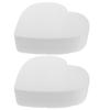 2Pcs Foam Cake Dummies 8 Inch Styro-foams Heart Shaped Fake Cake Dummies Ornament for Valentines Day view 1