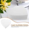 2Pcs Foam Cake Dummies 8 Inch Styro-foams Heart Shaped Fake Cake Dummies Ornament for Valentines Day view 3