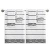 Nicole Miller - Washcloths, Soft & Absorbent Cotton Towels, Dorm Room Essentials, Set of 4 (Sydney Collection, White/Black) view 2