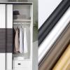 Closet Rod for Hanging Clothes, Bedroom Wall Mount Closet Bar Round for Hanging Clothes and Garment Hanger, Wardrobe Storage Clothing Organizer Rod Rack System Kit for Bedroom for Easy Installation ( view 4
