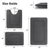 YIHOUSE Memory Foam Bath Mat Set, Non Slip Bath Mats for Bathroom, Super Soft and Water Absorbent Bath Rug Set, Machine Washable U Shape Toilet Mats, Dark Grey view 2