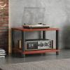 SOBS 2/3/4-Tier Media Stand Audio/Video Component Cabinet, Home Theater Entertainment Center CD Player Stand Stereo Rack and Audio Tower with Wooden Storage Shelves (Color : B, Size : 2-Tier) view 1