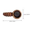 LABRIMP 1piece Bamboo Tea Residue Infuser Fine Mesh Filter Hand-made Tea Strainer for Loose Elegant Design for Lovers for Traditional Ceremony view 4