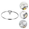 Ciieeo Universal Tempered Glass Pot Lid High-Temperature Resistant Cooking Cover Fits Pots and Pans 10-Inch Lid Heat-Resistant Handle for Kitchen Use view 2