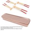 Flatware Tray with Lid, Stainless Steel Silverware Box Chopsticks Drain Storage Box Kitchen Cutlery and Utensil Drawer Organizer Tableware Storage Organizer(Rose Gold) view 2