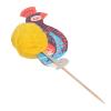 50pcs Fruit Cake Sticks Picks for Party Decor with Peacock, Umbrella, Cocktail, Firework, Goldfish (Cocktail) view 2