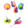 50pcs Fruit Cake Sticks Picks for Party Decor with Peacock, Umbrella, Cocktail, Firework, Goldfish (Cocktail) view 4