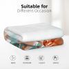 AMAZWI Teal and Orange Flower Throw Blanket,Super Soft Warm Flannel Blanket for Bed Couch Living Room,Gifts Blanket,All Season, Thick, RGT131 view 2