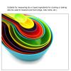 12PCS Measuring Cups and Spoons Set, Colorful Kitchen Measuring Set Stackable Measuring Spoons with Hook for Dry and Liquid(12pcs) view 3