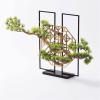 Artificial Bonsai Tree Artificial Bonsai Tree 27.5-inch Large Simulation Welcome Pine Bonsai Tree Home Indoor Desktop Green Simulation Plant Fake Tree Marble Base Artificial Plants Indoor Fake Plants view 4