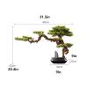 Artificial Bonsai Tree Artificial Bonsai Tree Home Green Simulation Tree Living Room Office Desktop Decor Simulation Welcome Pine Bonsai Tree Ceramic Vase Artificial Plants Indoor Fake Plants Bonsai T view 2