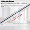 Clothes Hanging Rod Laundry Room White Flexible Curtain Track Tension Rod Wall Mount Plus Window, Heavy-Duty Single Curtain Rails Room Divider for Living Room Bedroom Bed Room Closet Gazebo ( Size : 1 view 3