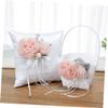 Holibanna Wedding Petal Basket for Bride Handheld Flower Storage Basket for Weddings Anniversaries and Special Events Fabric Design Handle for Easy Carrying view 4