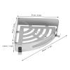 Gsycle Modern Minimalist Silver Triangular Corner Shower Caddy Shower Holder Hollow Triangular Corner Shelf for Home Bathroom view 4