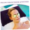IMIKEYA Travelling Air Pillow Ergonomic Inflatable Pillow Inflatable Leg Rest Car Neck Beach Travel Neck s Blow up Hiking Bed s Small Camping view 2