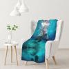 AMAZWI West Indian Manatees Throw Blanket,Super Soft Warm Flannel Blanket for Bed Couch Living Room,Gifts Blanket,All Season, Normal, RGT131 view 1