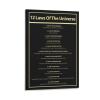 12 Laws Of The Universe Wall Art Manifestation Spiritual Canvas Wall Art Posters For Room Aesthetic Canvas Painting Posters And Prints Wall Art Pictures for Living Room Bedroom Decor 12x18inch(30x45c view 1