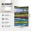 AMAZWI Hawaii Beach Golf Course Throw Blanket,Super Soft Warm Flannel Blanket for Bed Couch Living Room,Gifts Blanket,All Season, Normal, RGT131 view 3