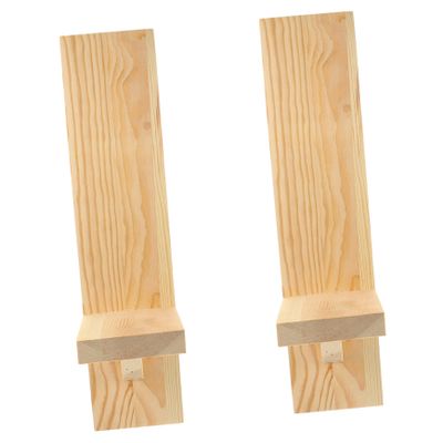 Ciieeo Wooden Candle Sconces Pair Wall Tealight Holder Vintage Decorative Sconce for Home Wedding