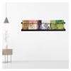 MObyat Black Magazine Holder Wall Mounted, Office Mail Paper Organization/Hanging File Folder Holder, Brochure Storage Organizer Rack for Living Room Bathroom (Size : Length 80cm/31.5inch) view 1