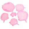 6Pcs Silicone Stretch Lids, Soda Can Covers Lids Bowl Covers Reusable Elastic Food Covers for Various Food Containers Use(Pink) view 1