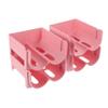 Ciieeo 4pcs Stackable Beverage Racks Space-Saving Drink Storage Organizer for Wine Soda and Beer Material for Home Kitchen and Refrigerator Use view 1